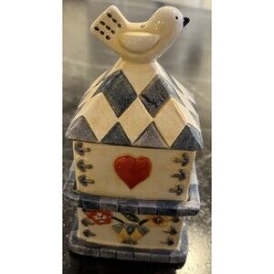 Heritage Hill by Certified International Birdhouse salt, and pepper shaker